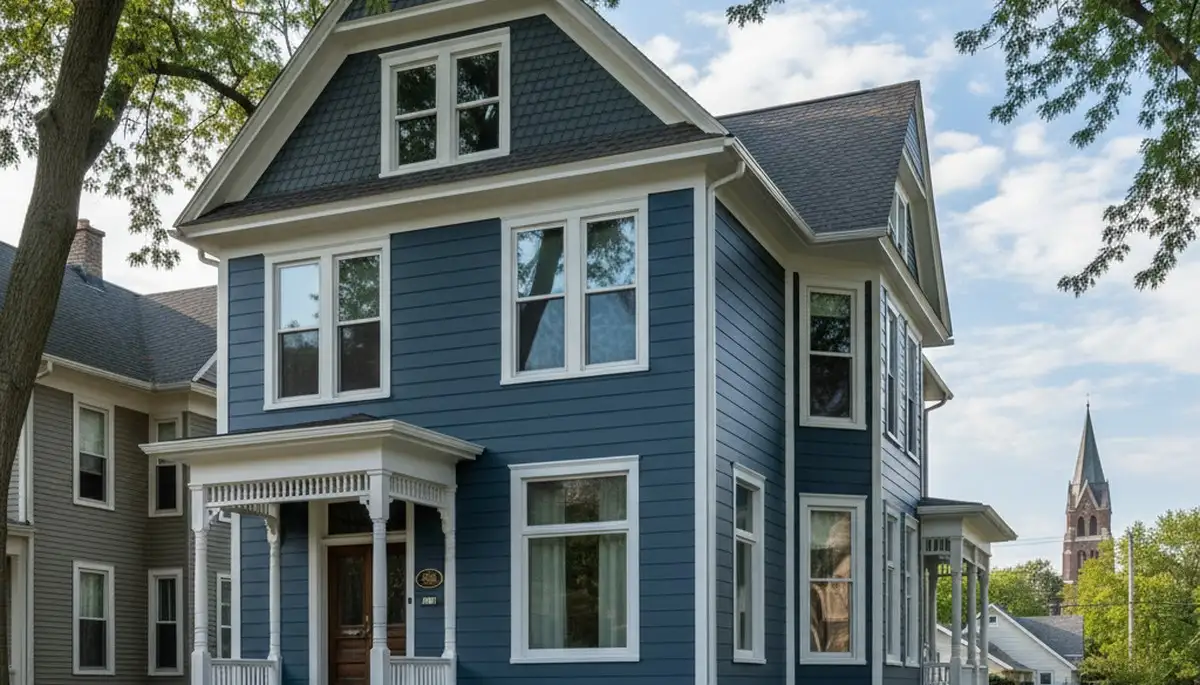 Freshly painted Milwaukee WI home exterior with durable, weather-resistant finish by local house painters