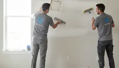 Professional drywall repair and wall restoration in Milwaukee, WI home by expert local painters