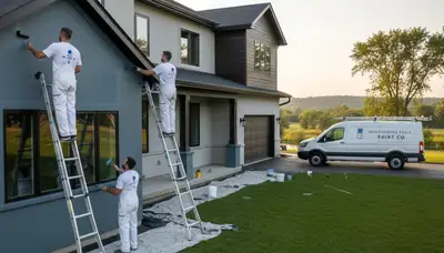Professional house painters in Milwaukee, WI providing exterior painting services for local homes