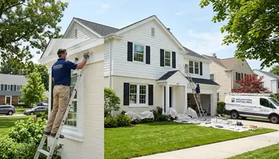 Professional house painters in Milwaukee WI providing exterior home painting services